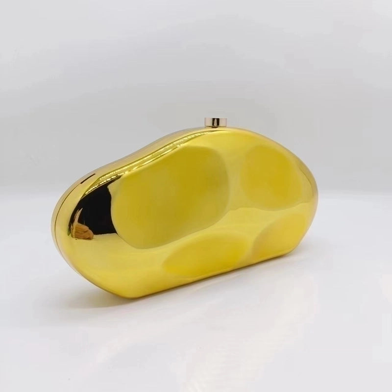 Silver Gold Red Arylic Gradient Color Solid Color Evening Bags