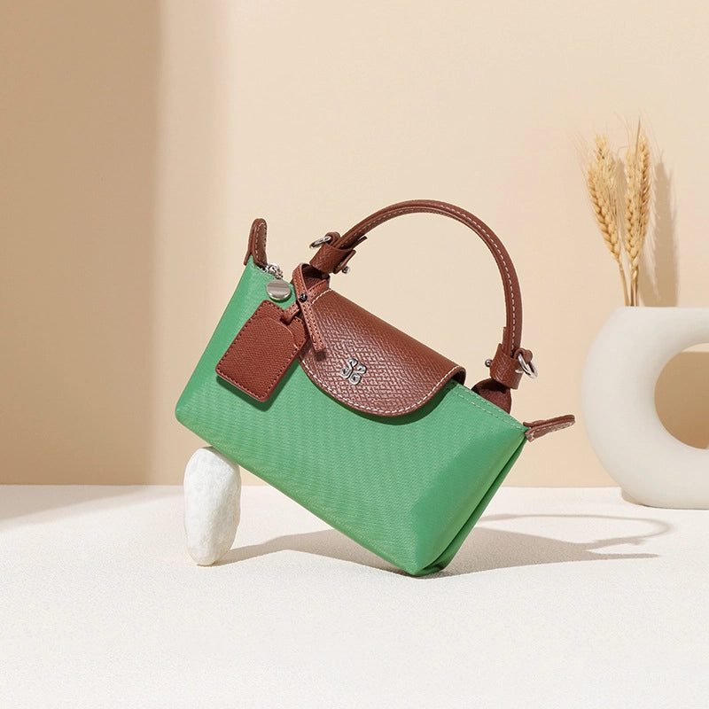 Women's Medium Nylon Solid Color Classic Style Square Magnetic Buckle Crossbody Bag
