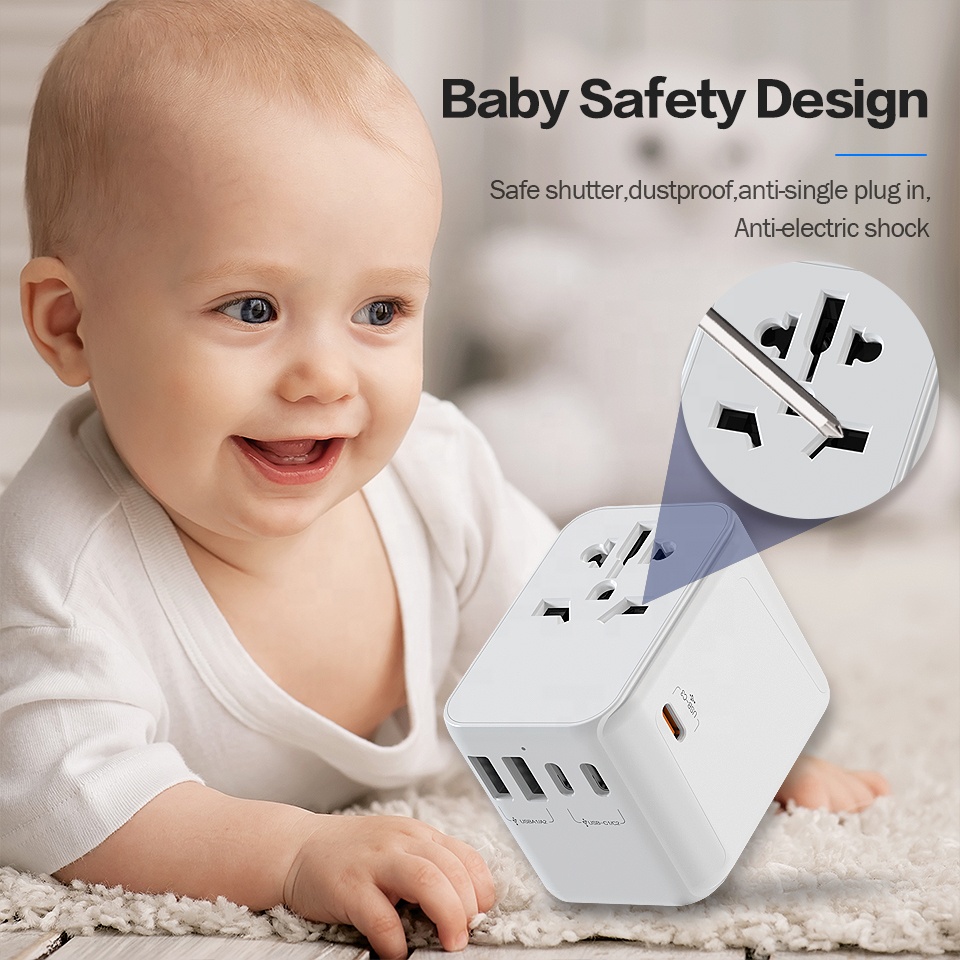 5.6A 28w worldwide universal travel adapter charger multi plug socket travel adaptor