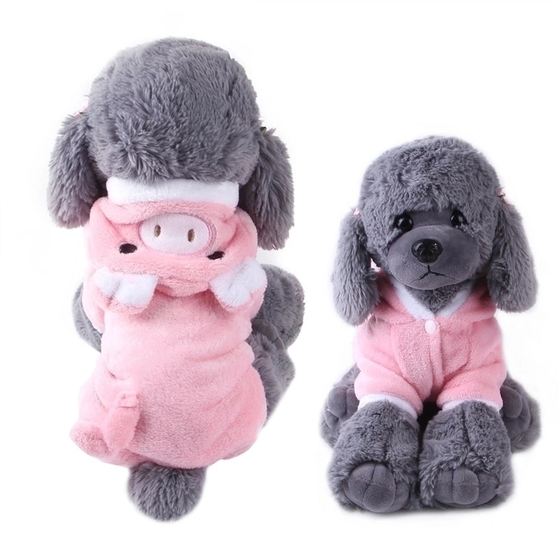 Casual Cute Coral Fleece Animal Pet Clothing