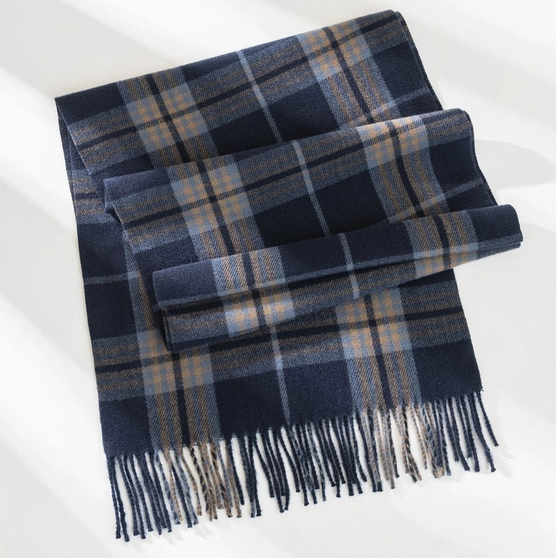 New Ladies Autumn And Winter Cashmere Scarf Fashion Plaid Shawl Warm Cold Scarf