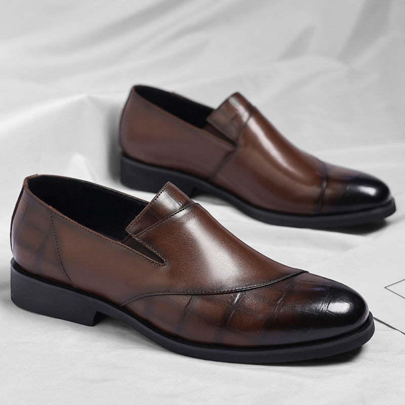 Men's Leather Fashion Lazy Loafers Casual Shoes