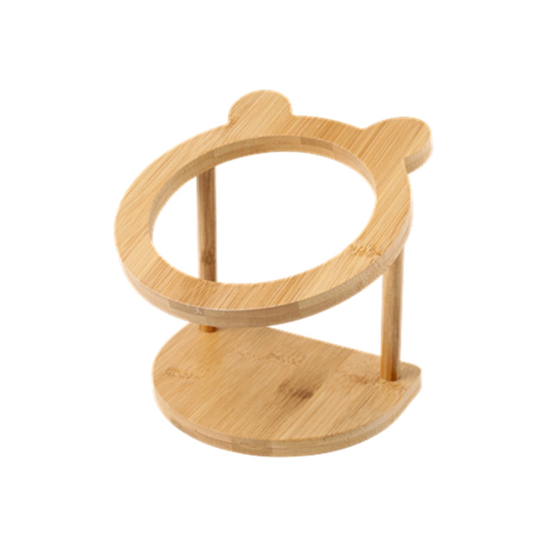 Ceramic Cat Bowl Stand Neck Protection Anti-black Chin Feeding Bowl Small Dog Teddy Inclined Cat Food Supplies