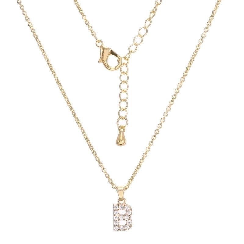 Brass Cable Chain Letter Necklace