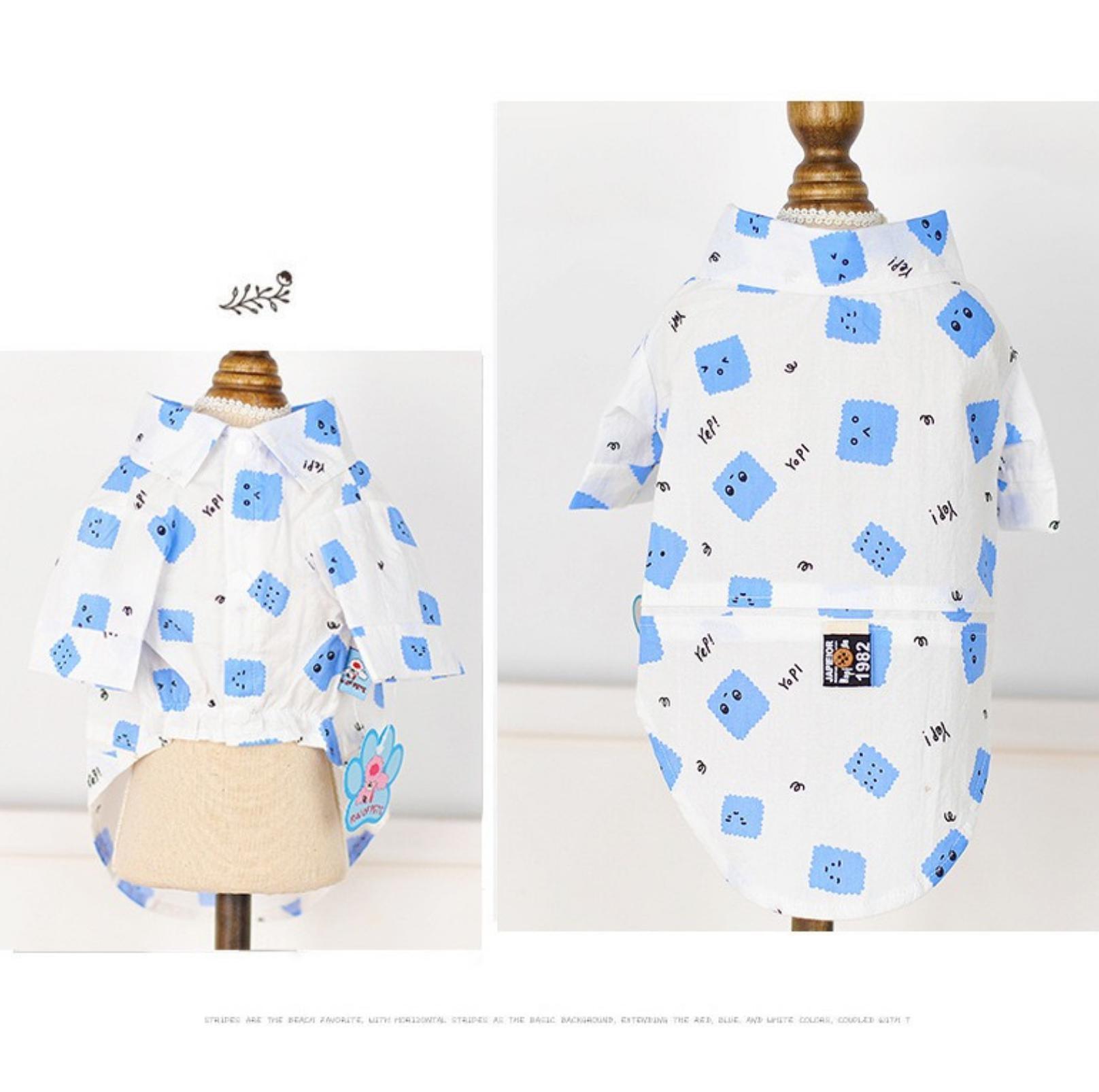 Pet Shirt with Biscuit Pattern