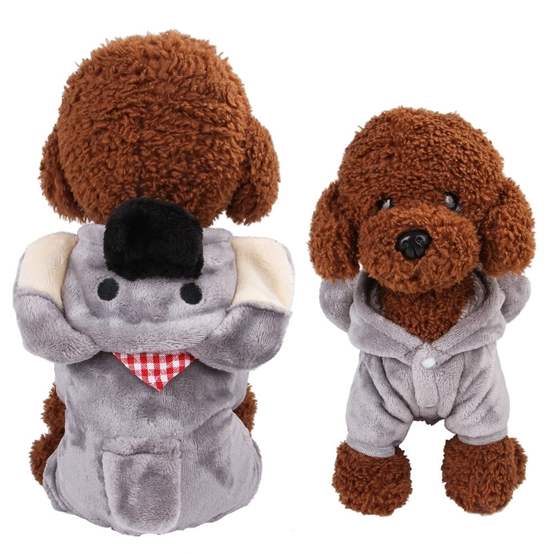Casual Cute Coral Fleece Animal Pet Clothing