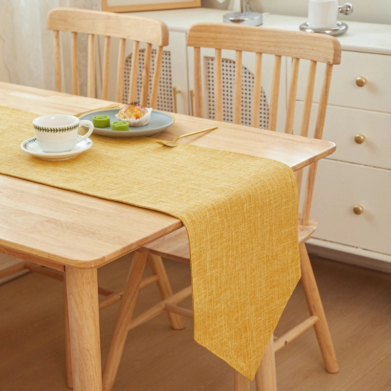 Minimalist Solid Color Linen Tablecloths