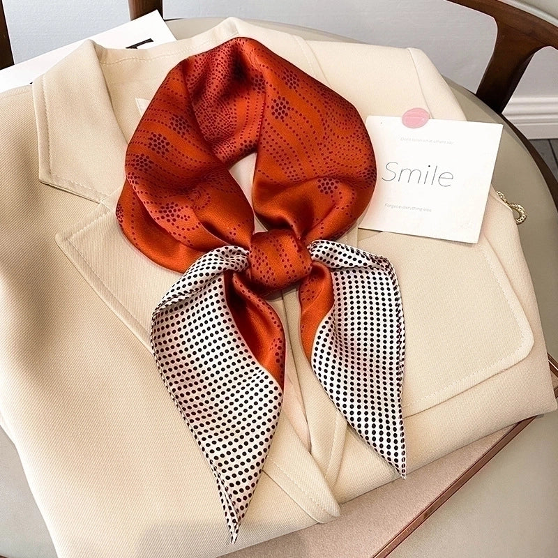 Women's Fashion Printing Satin Silk Scarves