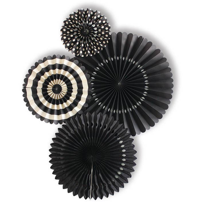 Black Party Rosettes