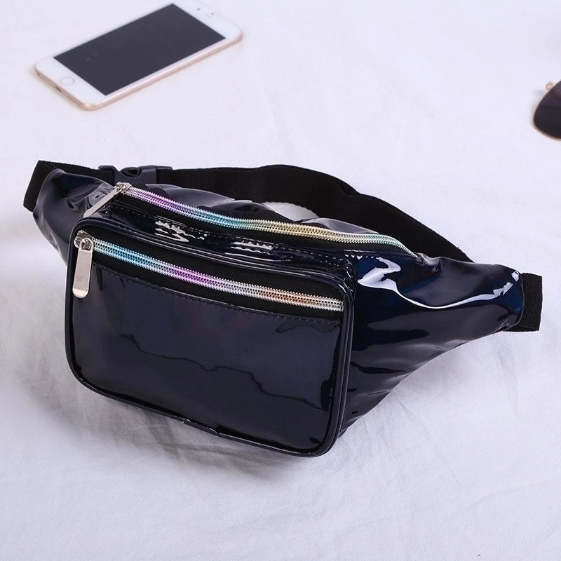 Women's Streetwear Solid Color Pu Leather Waist Bags