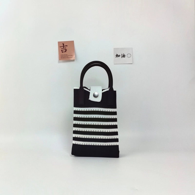 Women's Polyester Color Block Streetwear Square Hidden Buckle Handbag