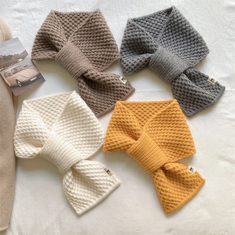 Women's Minimalist Solid Color Polyester Scarf