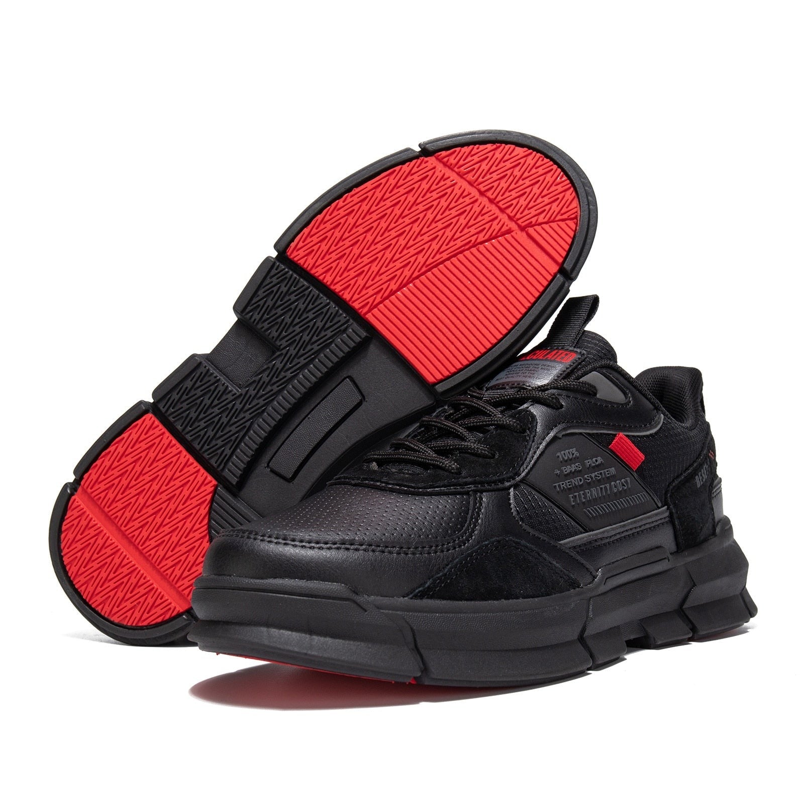 West Designer Leather Lightweight Street Style Sneakers