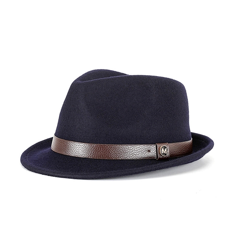Hat Autumn And Winter Pure Wool Bowler Hat Woolen Retro   Hat Roll Along Felt Hat
