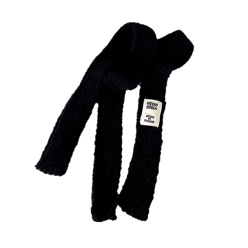 Women's Minimalist Solid Color Acrylic Scarf