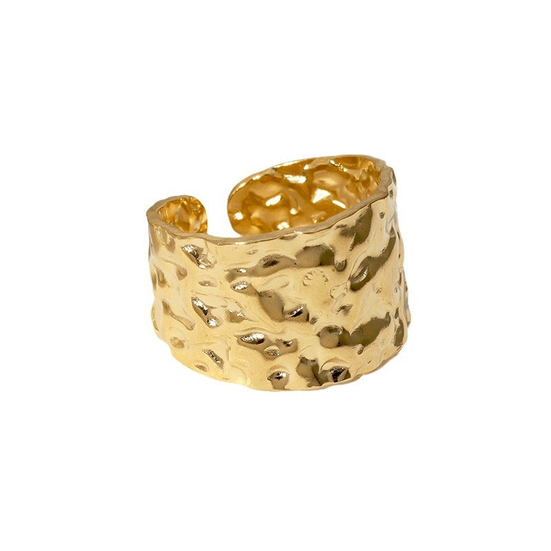 Open Ring Minimalist Irregular Stainless Steel Electroplating Rings