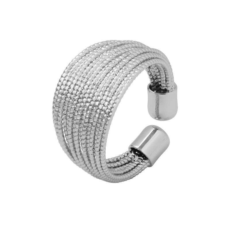 Ethnic Style Solid Color 304 Stainless Steel 18K Gold Plated Plating Rings