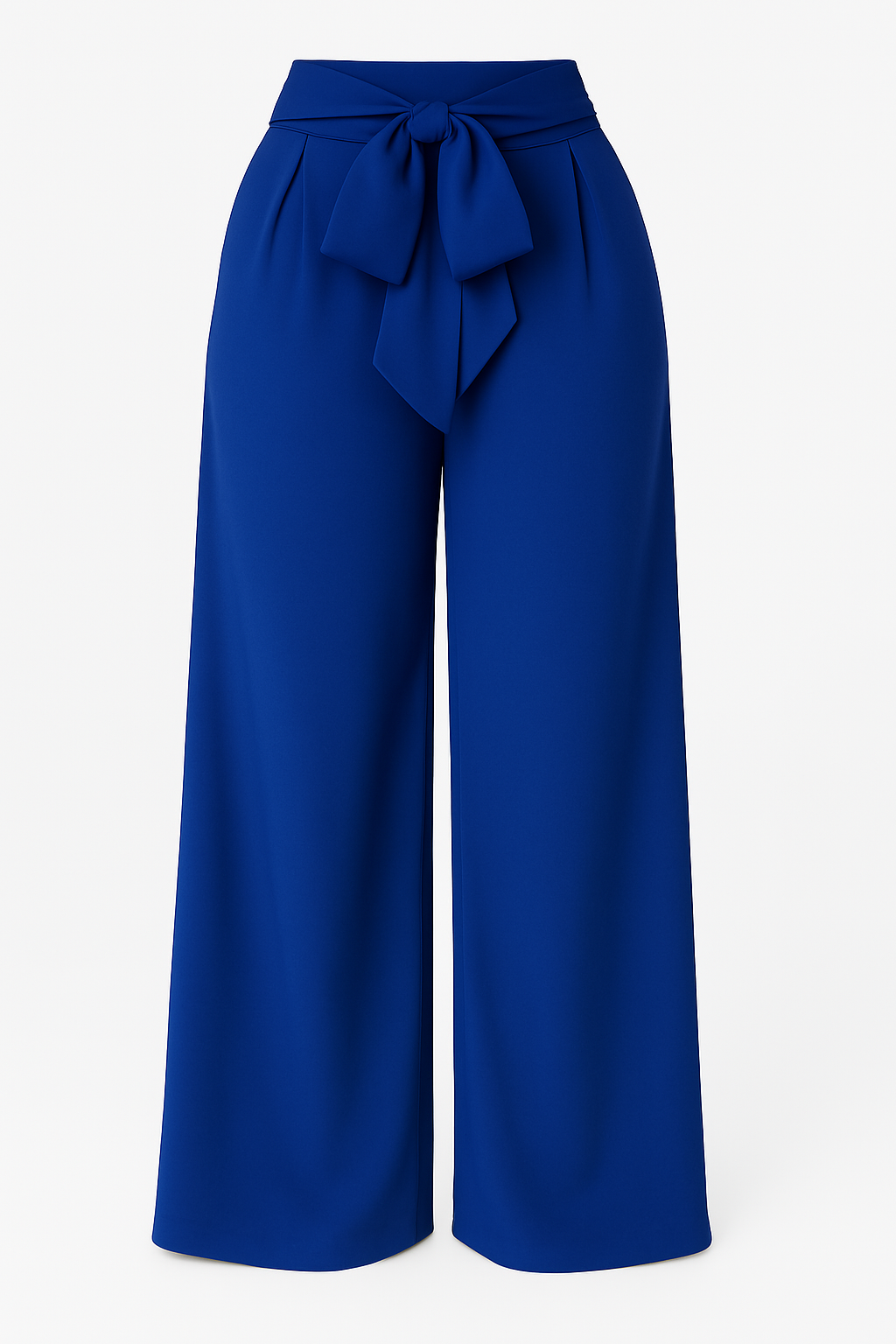 Elegant High Waist Solid Work Loose Trousers