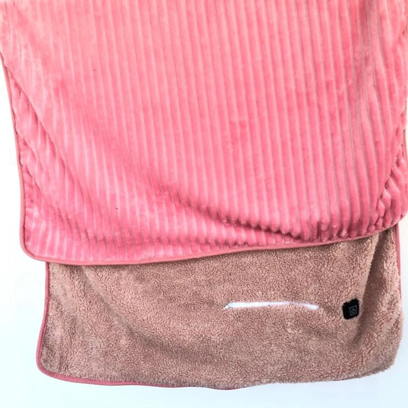 USB Electric Heating Shawl Cover Leg Warm Blanket Large Size Power Bank Wireless Mobile Electric Blanket