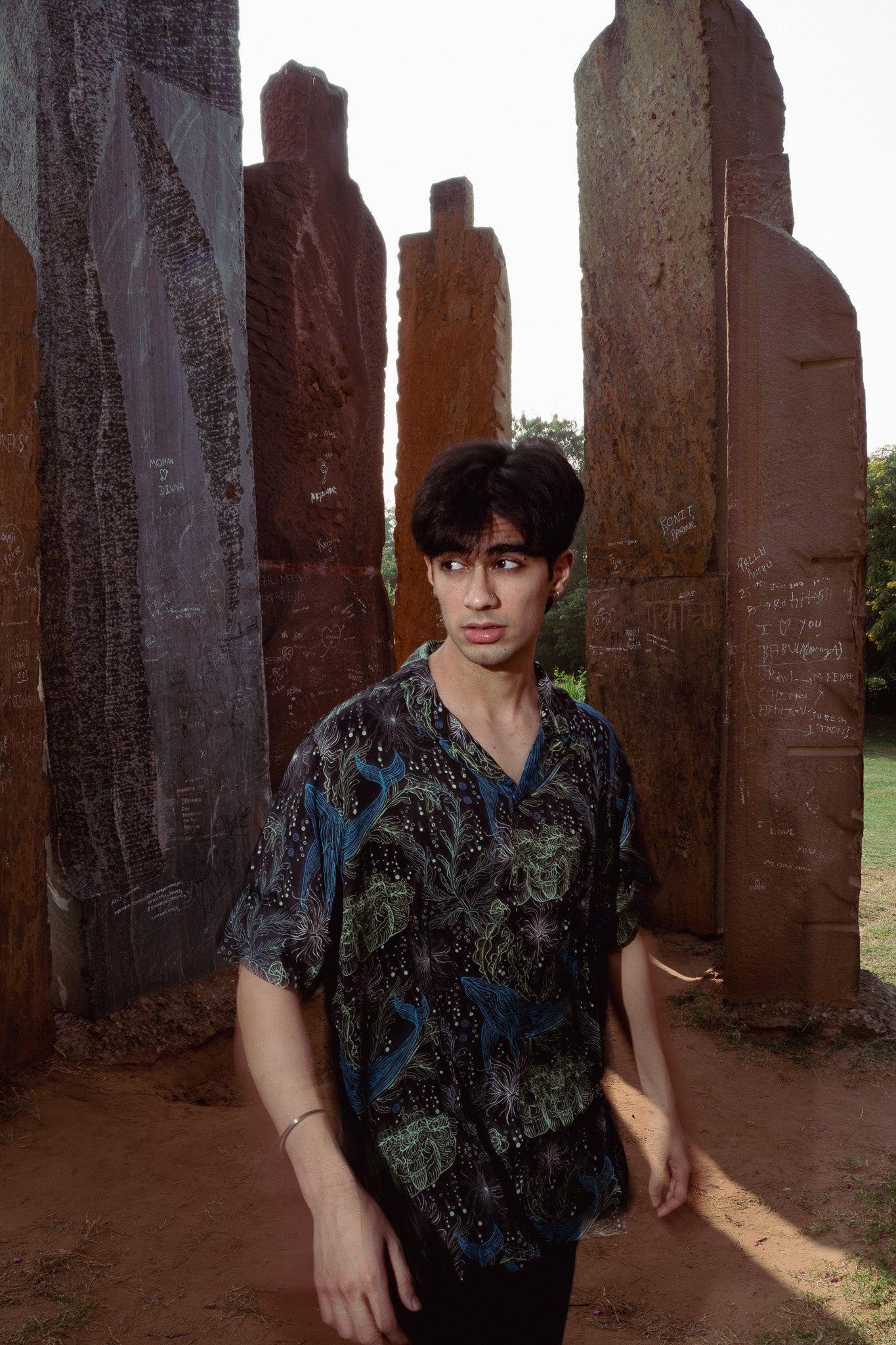 Seawhale Black Pastel Oversize Shirt