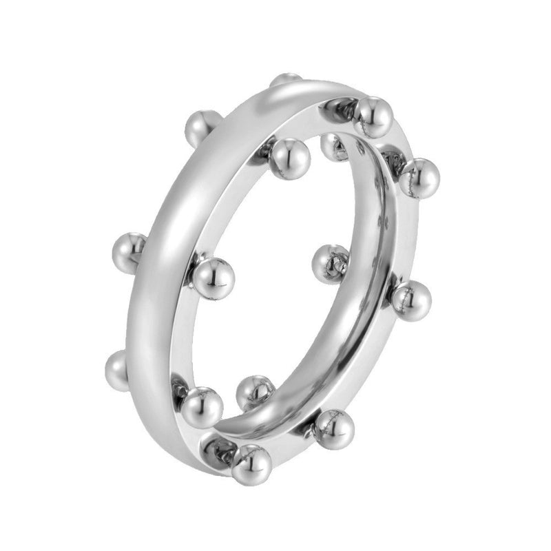 Streetwear Geometric 304 Stainless Steel Mixed Metal Plating Rings
