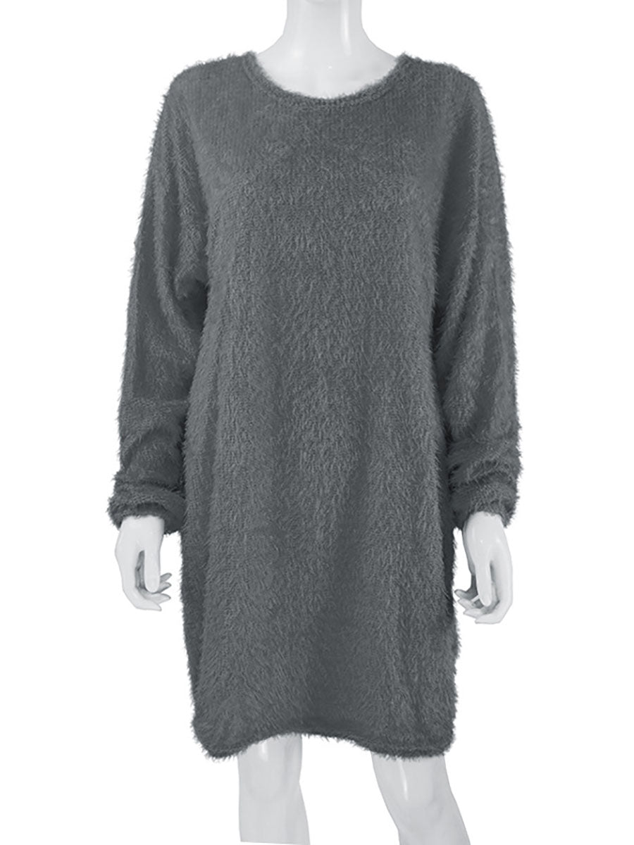 Plush Sweater Dress(8 colors)