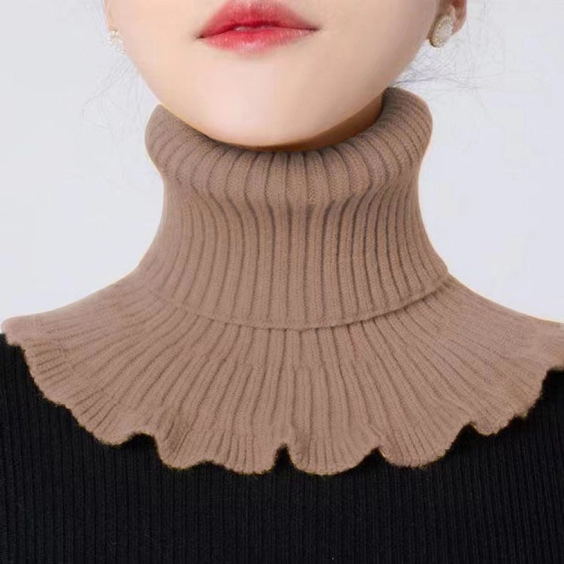 Unisex Cute Sweet Solid Color Knit Scarf