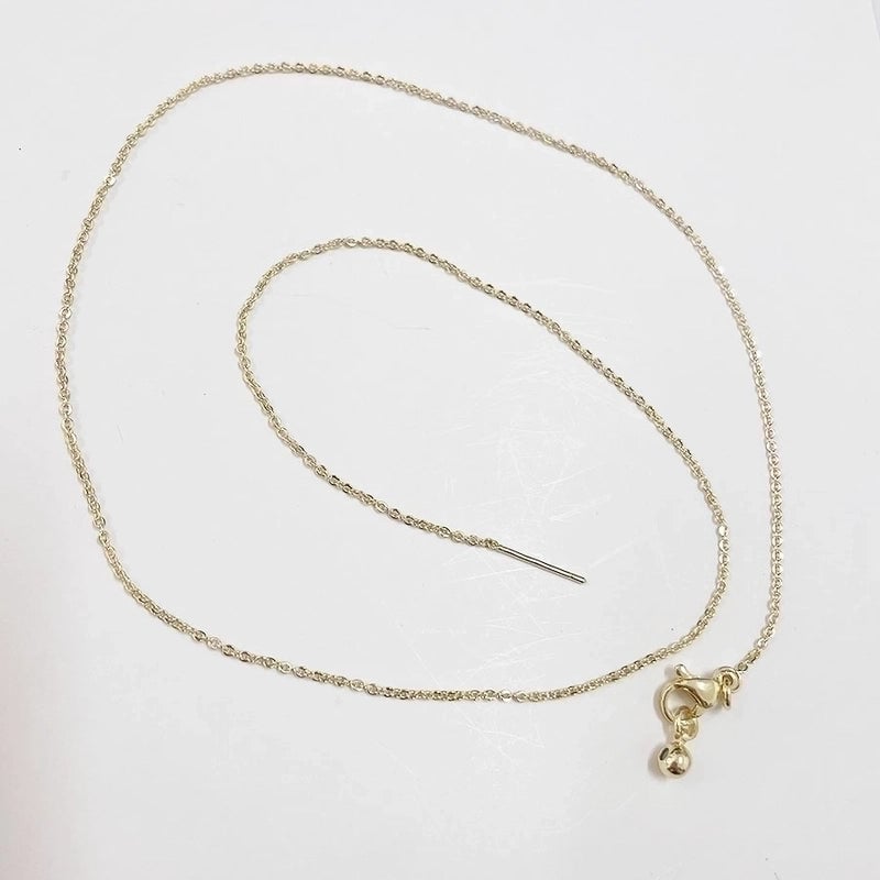 Minimalist Classic Style Solid Color Copper 18k Gold Plated 24k Gold Plated White Gold Plated Necklace In Bulk
