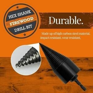 Firewood drill bit(New Year Sale- Save 48% OFF)