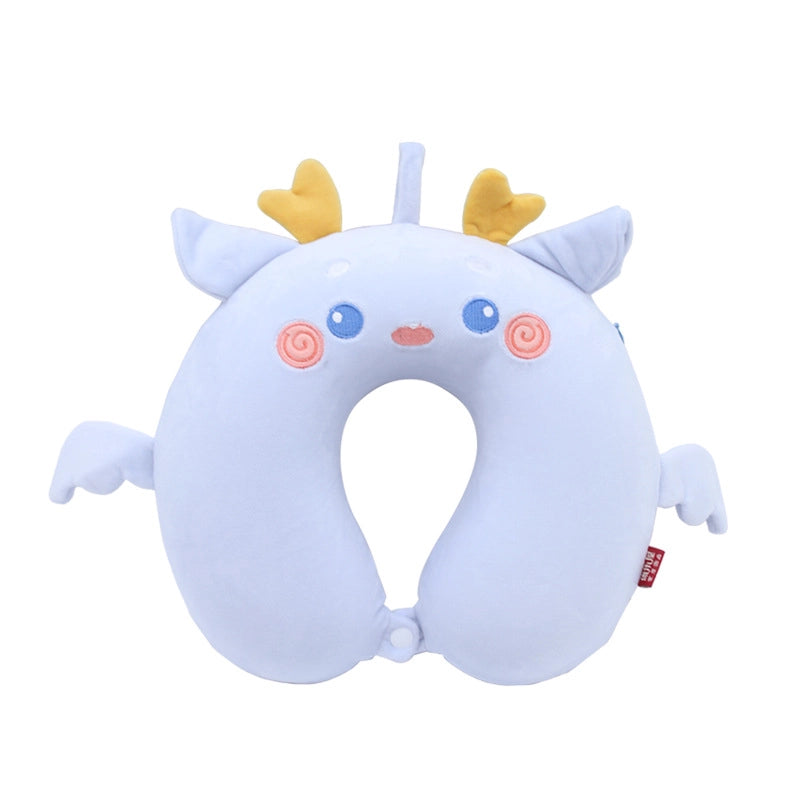 Cartoon Memory Cotton U-shaped Pillow Leisure House Travel Office Neck Pillow Slow Rebound Aircraft Travel Neck Pillow