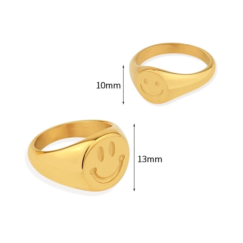 Minimalist Geometric 304 Stainless Steel Rings