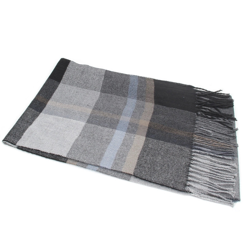 Autumn And Winter New Business Casual Men's Scarf Cashmere Striped Student Scarf Unisex Gift