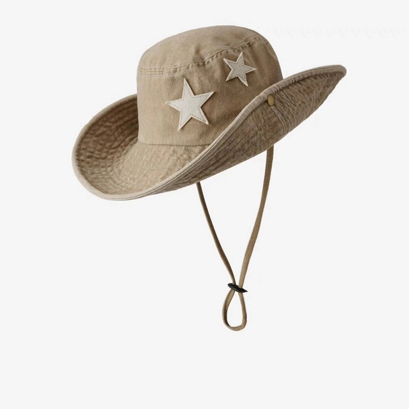 Unisex Minimalist Classic Style Color Block Crimping Bucket Hat