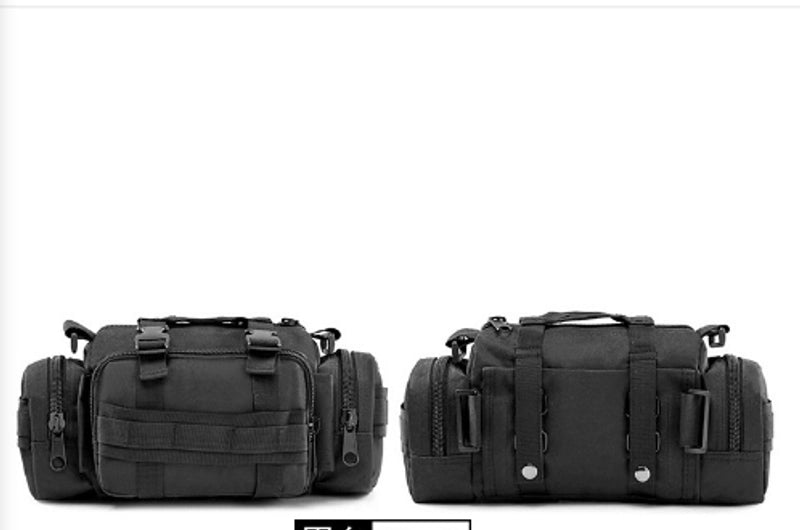 Unisex Sports Solid Color Camouflage Oxford Cloth Waist Bags