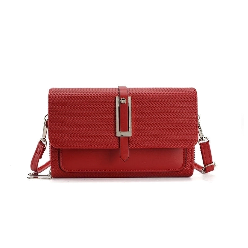 Women's Small Pu Leather Solid Color Streetwear Flip Cover Shoulder Bag