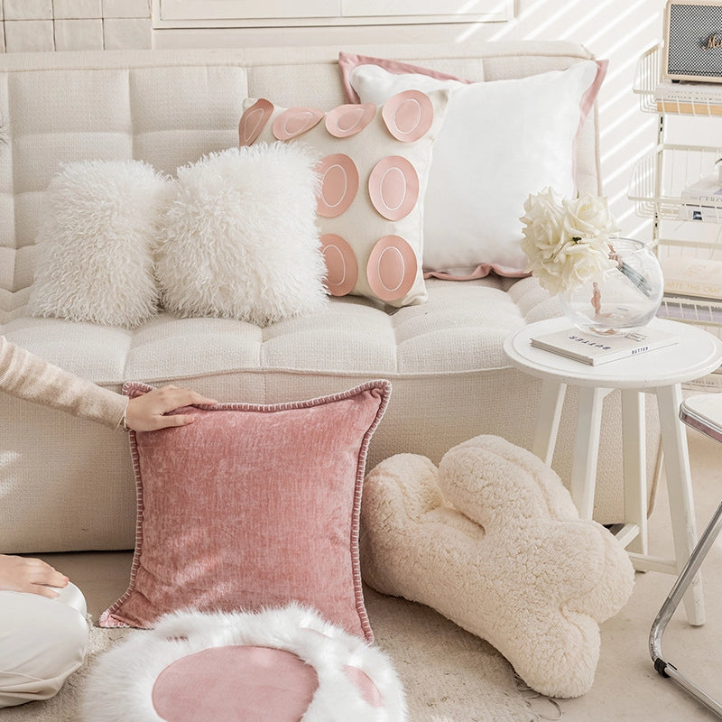 Elegant  Minimalist Solid Color PP Cotton Polyester Throw Pillow