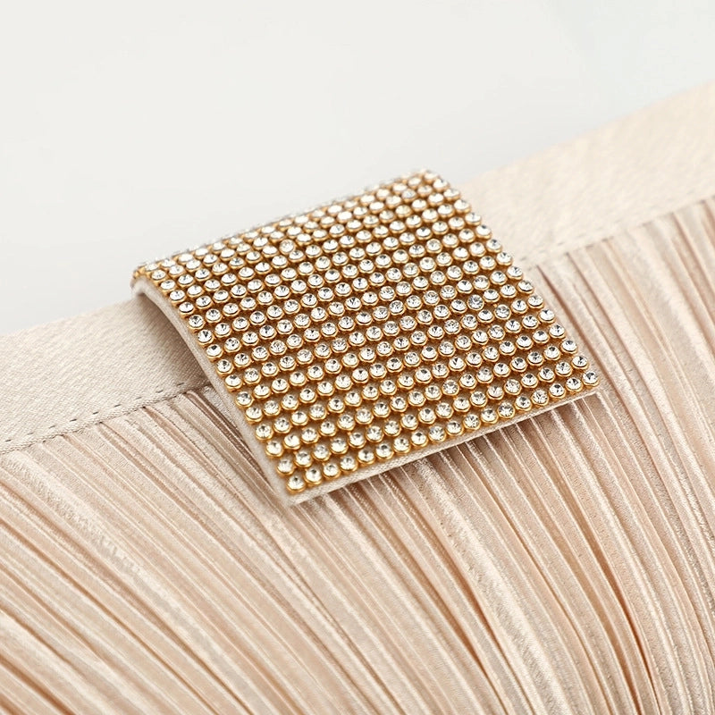 Pink Black Arylic Solid Color Square Evening Bags