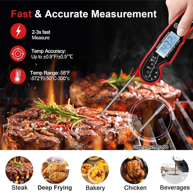 Meat Thermometer with Digital and LCD
