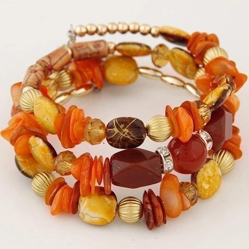 Casual Minimalist Irregular Alloy Gravel Beaded Bracelets