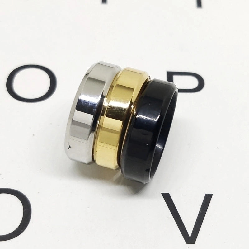 Minimalist Geometric Stainless Steel Rings