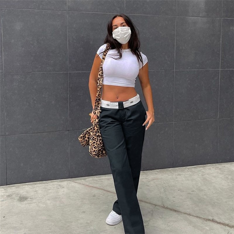 Women's Casual Low Waist Trousers
