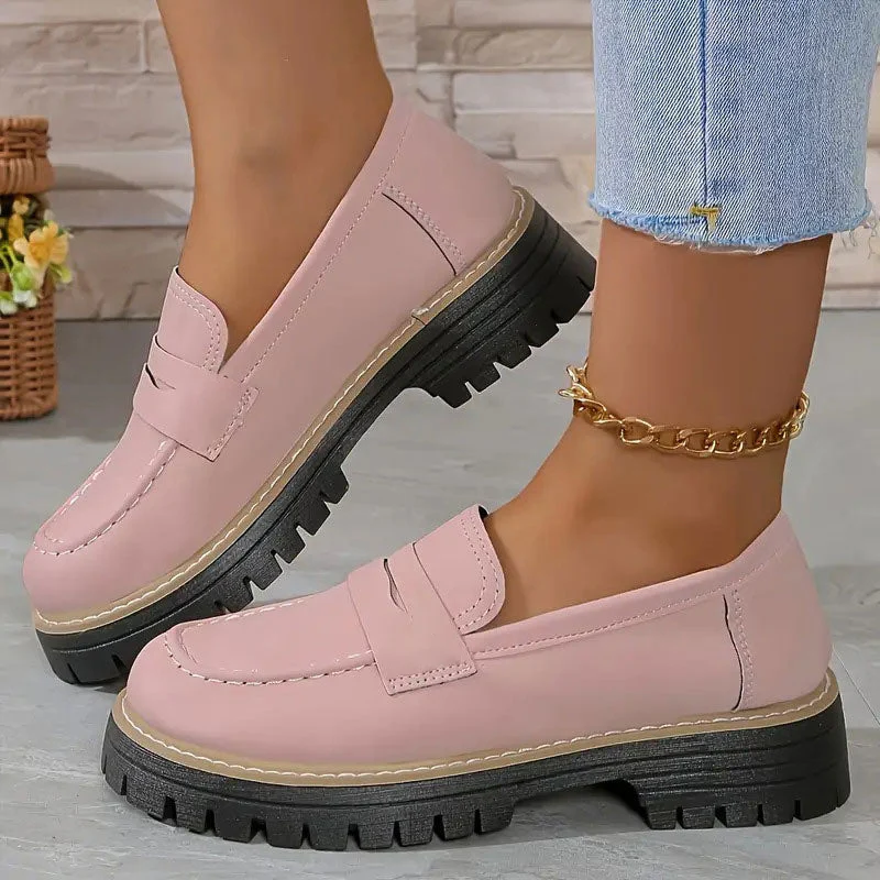 💥Hot Sales-49% OFF🌿Women's Comfortable Chunky Slip On Platform Loafers