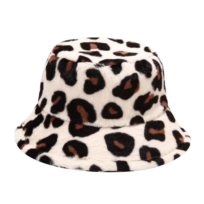 Women's Fashion Leopard Wide Eaves Bucket Hat