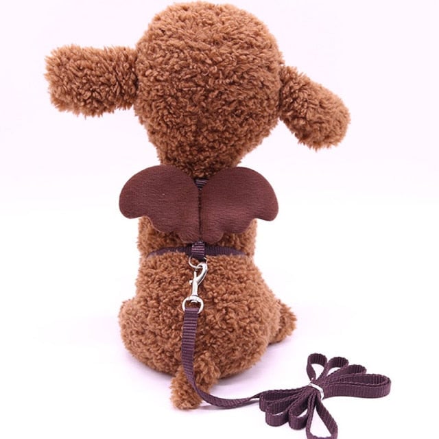 Angel Wing Dog Harness With Leash