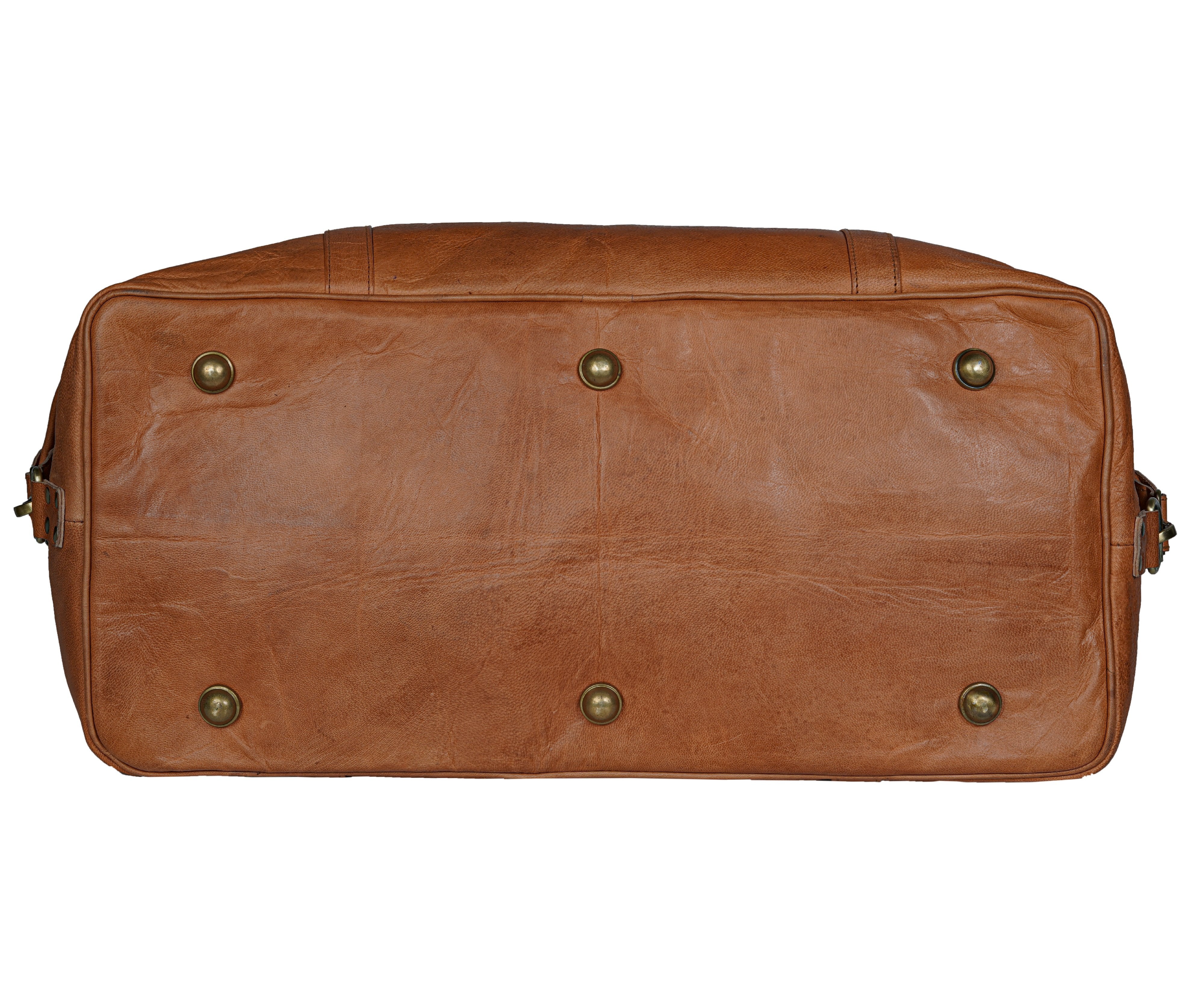 Leather Weekender Duffle Travel Bag