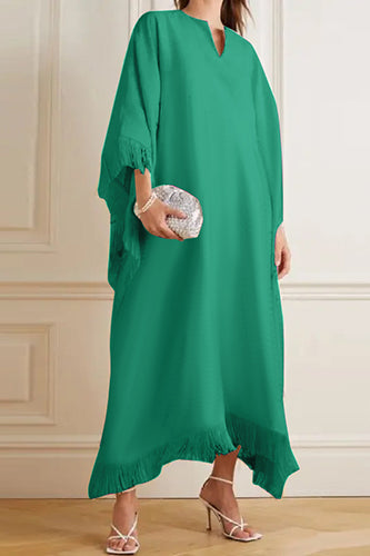 Elegant V-Neck Bat Sleeve Party Maxi Dress