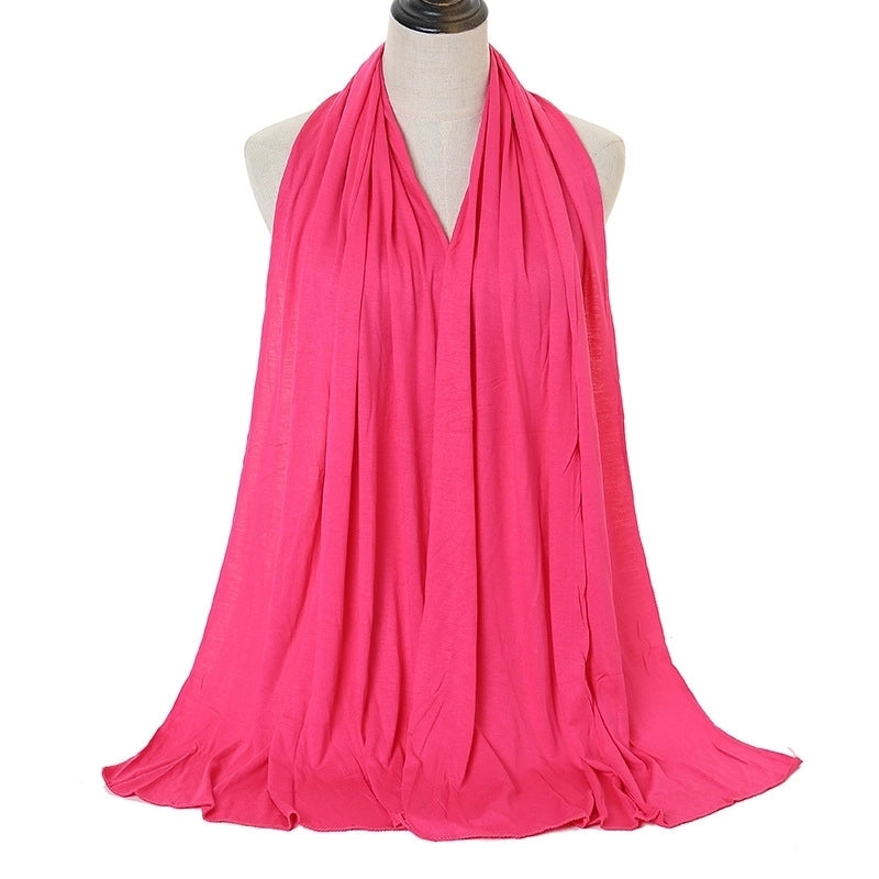Women's Minimalist Solid Color Monel Scarf