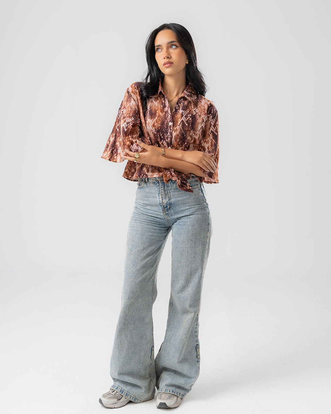Women's Printed Crop Top