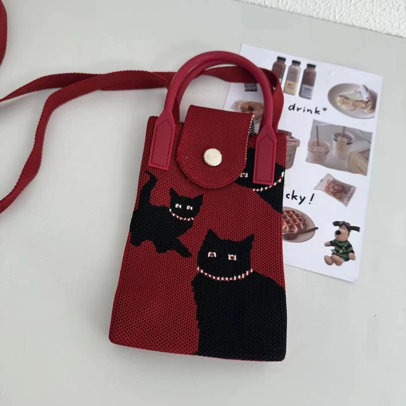 Women's Mini Polyester Animal Streetwear Magnetic Buckle Handbag