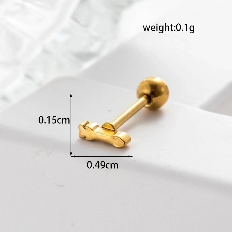 Ear Cartilage Rings & Studs Geometric 316L Stainless Steel  Plating